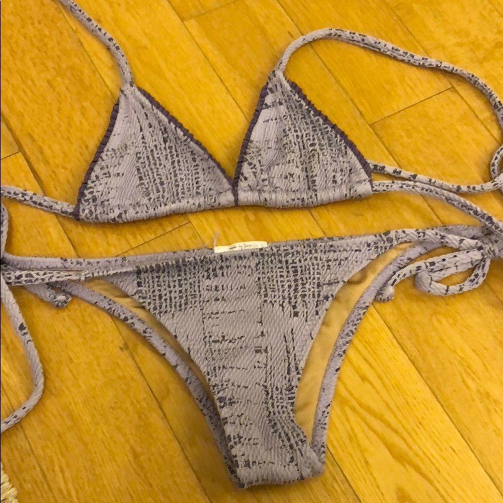 Purple bikini set